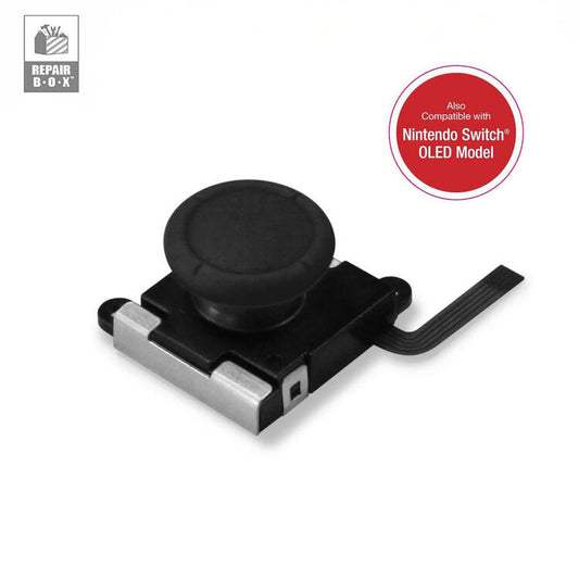 Nintendo Switch Analogue Stick - Joy-Con Proprietary Stick - Black - Includes Disassembly Tools (RepairBox)