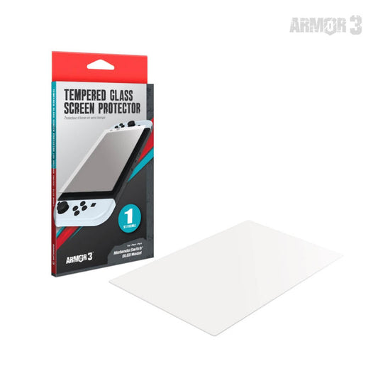 Screen Protector for Nintendo Switch - Switch OLED - Tempered Glass Protector 1-Pack (Armor3)